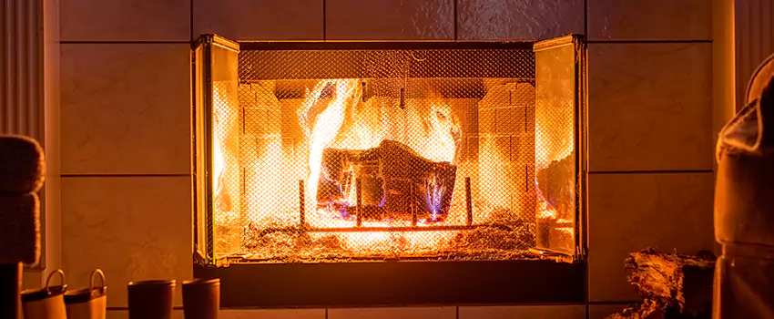 Mendota Hearth Landscape Fireplace Installation in East Cleveland, Ohio