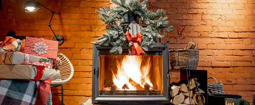 Travis Industries Linear Gas Fireplace Installation in East Cleveland, Ohio