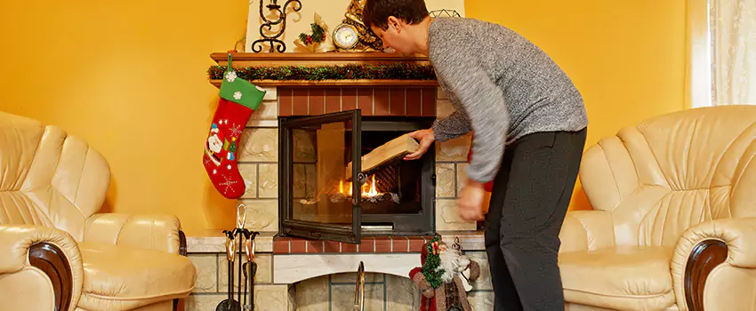 Rusted Metal Fireplace Restoration in East Cleveland, Ohio